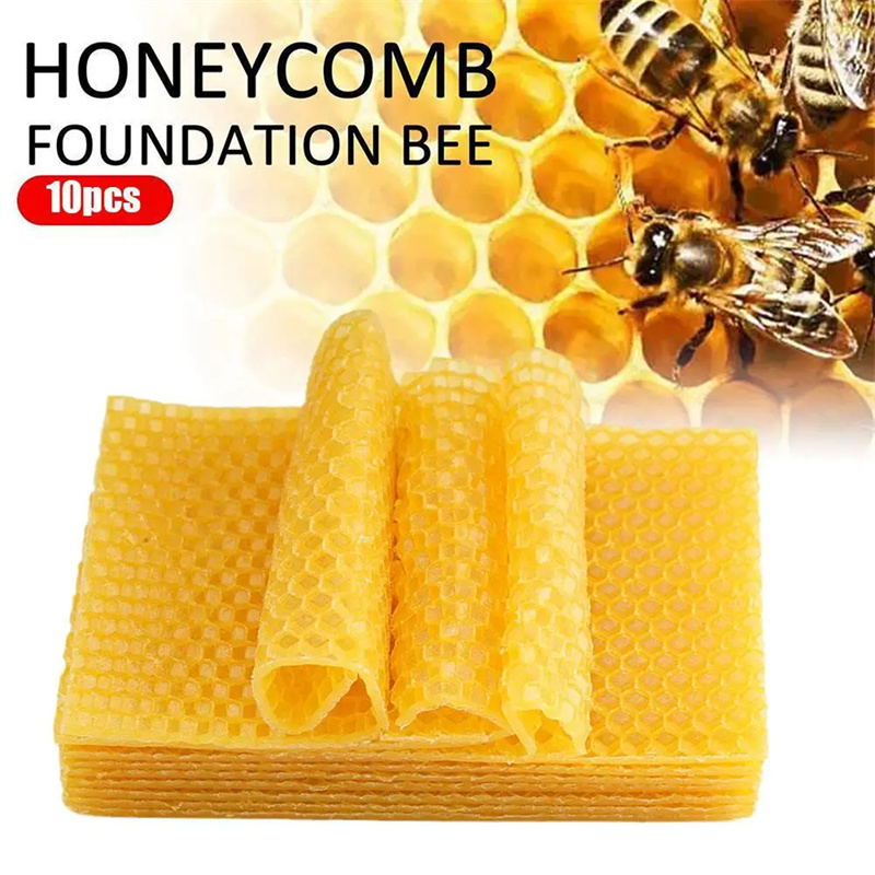 Candle Supplies Beeswax - 10/20 قطعة صفائح شمع العسل الطبيعي