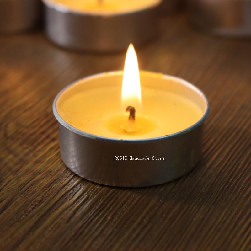 Candle Supplies Jars - علبة شمع شاي دائرية من الألومنيوم