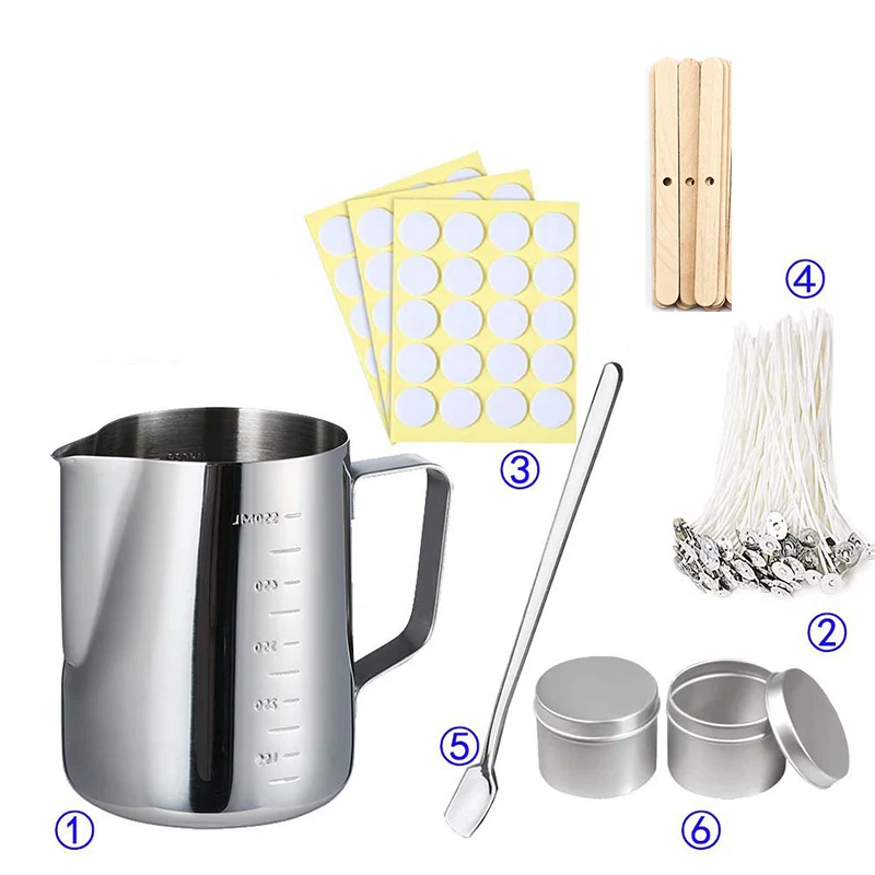 Candle Supplies Jars - مجموعة مستلزمات صناعة الشموع DIY أدوات