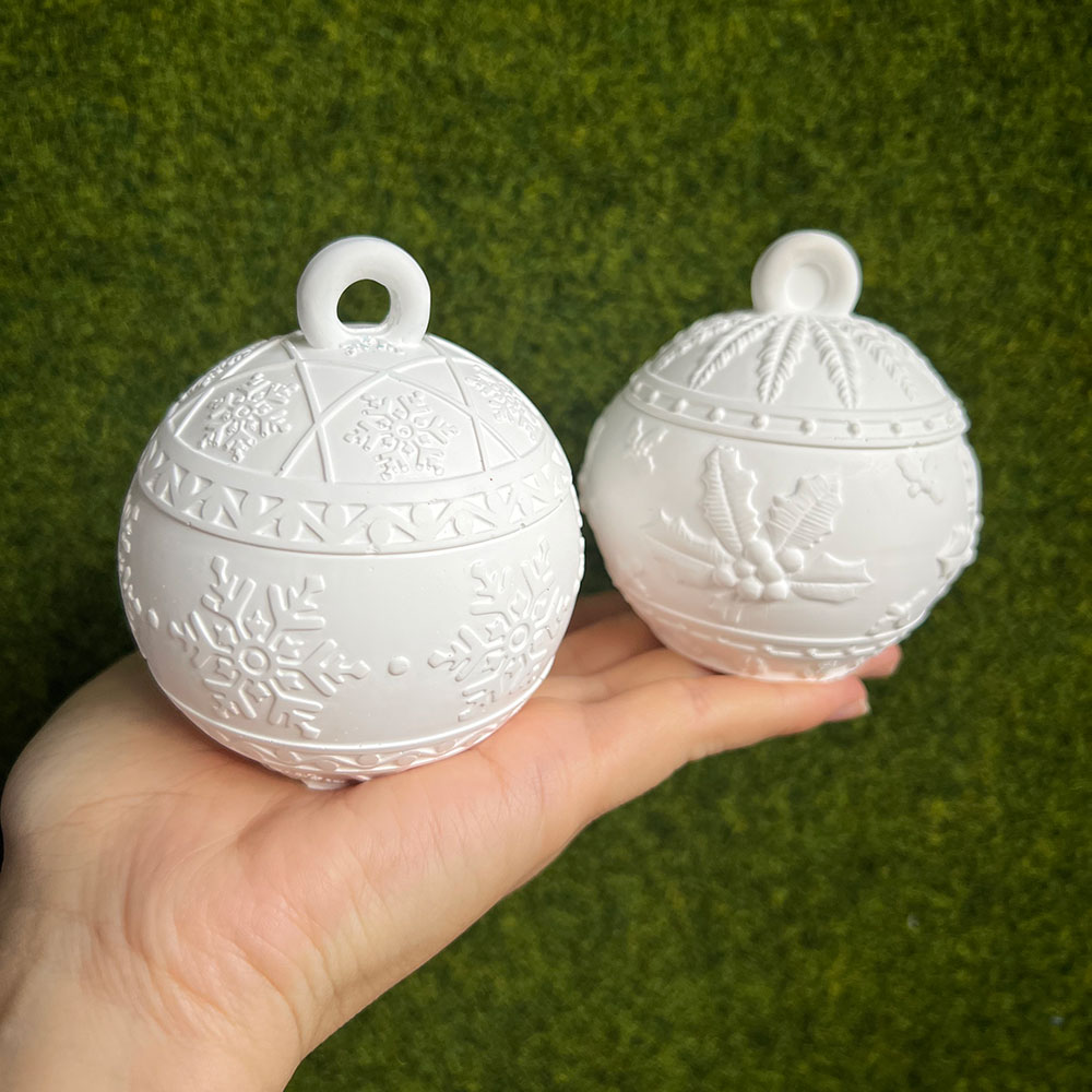 Candle Supplies Jars - عيد الميلاد كرة مستديرة شمعة جرة