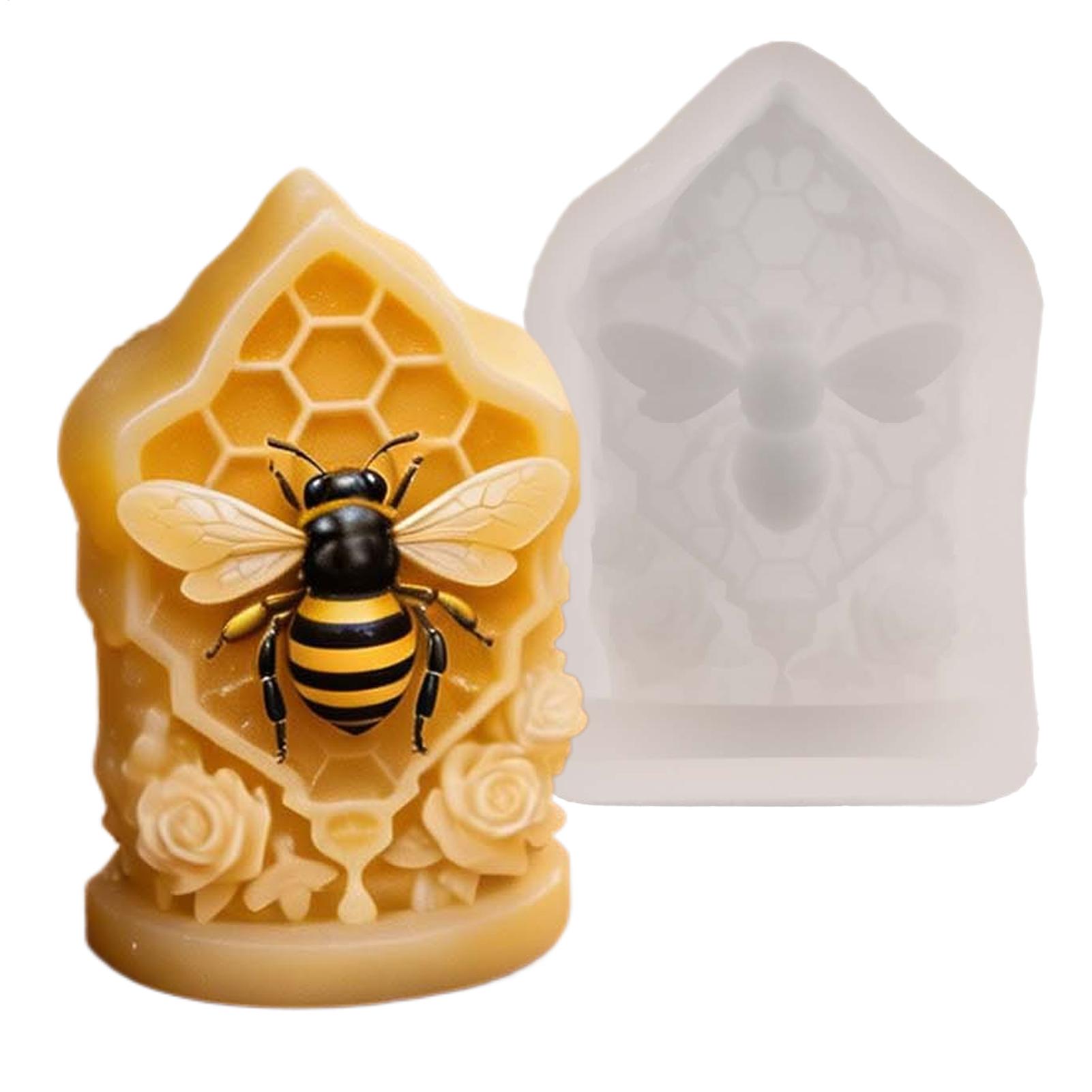 Candle Supplies Beeswax - قالب سيليكون على شكل خلية نحل