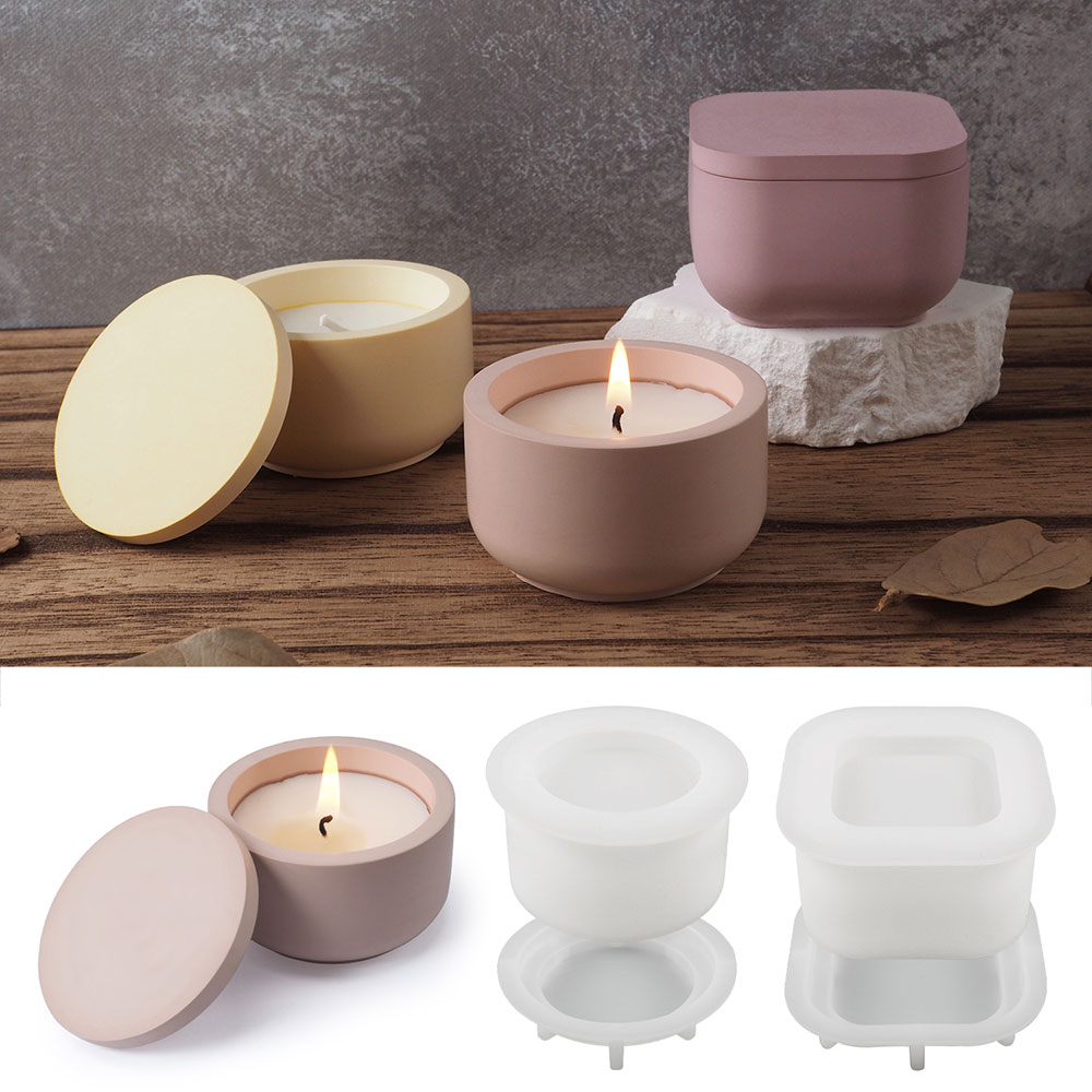 صندوق تخزين مستدير سهل الاستخد - مراجعة Candle Supplies Jars وسعره