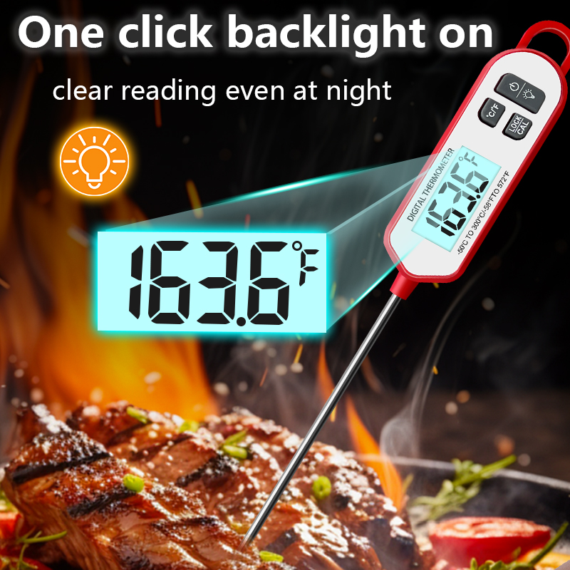 ميزان حرارة اللحوم الرقمي، شاش - مراجعة Digital Thermometer Probe وسعره