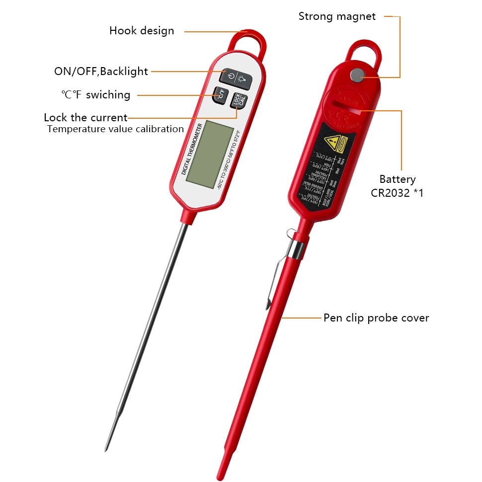 ميزان حرارة اللحوم الرقمي، شاش - مراجعة Digital Thermometer Probe وسعره