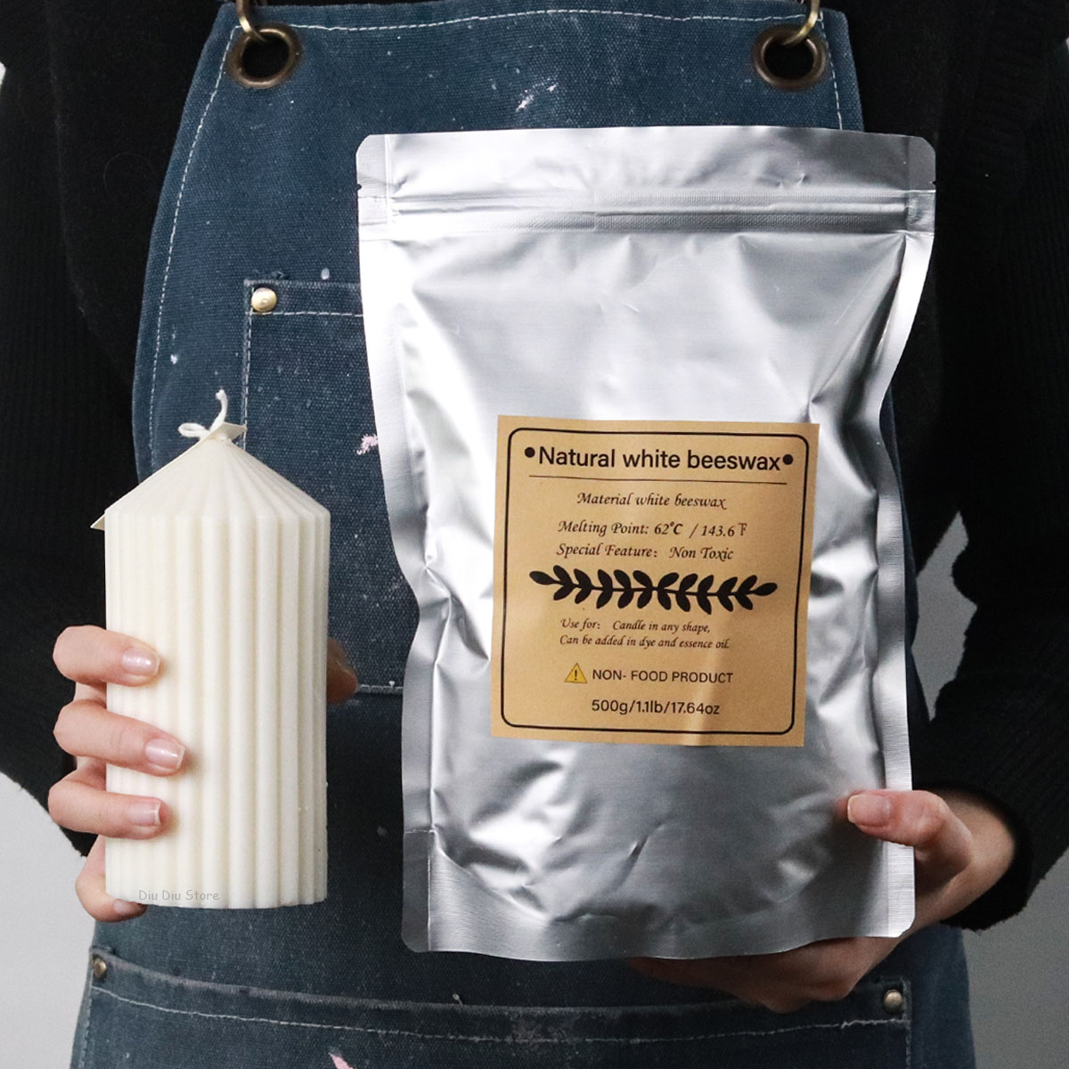 شمع العسل الأبيض مادة شمعة معط - مراجعة Candle Supplies Beeswax وسعره