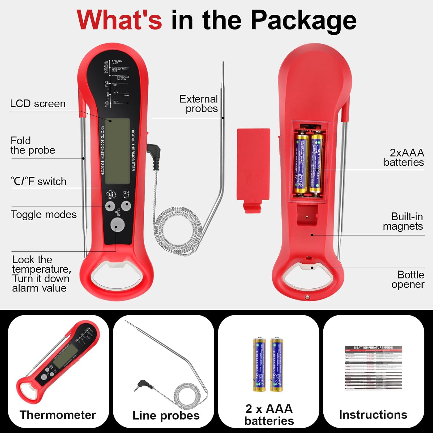 ميزان حرارة رقمي احترافي للحوم - مراجعة Digital Thermometer Probe وسعره