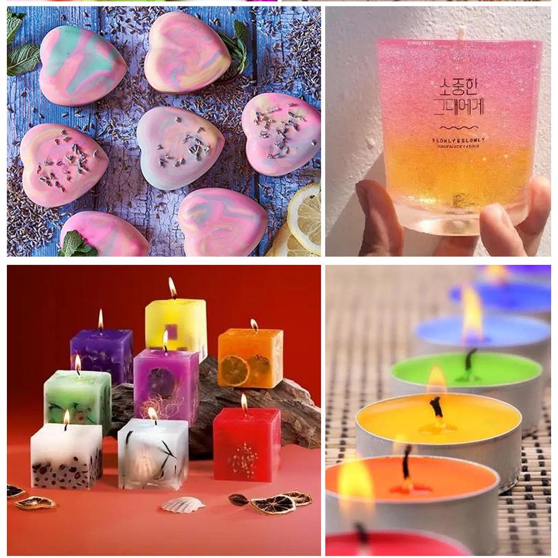 تلوين صبغة الشمع ، شمع الصويا  - مراجعة Candle Supplies Beeswax وسعره