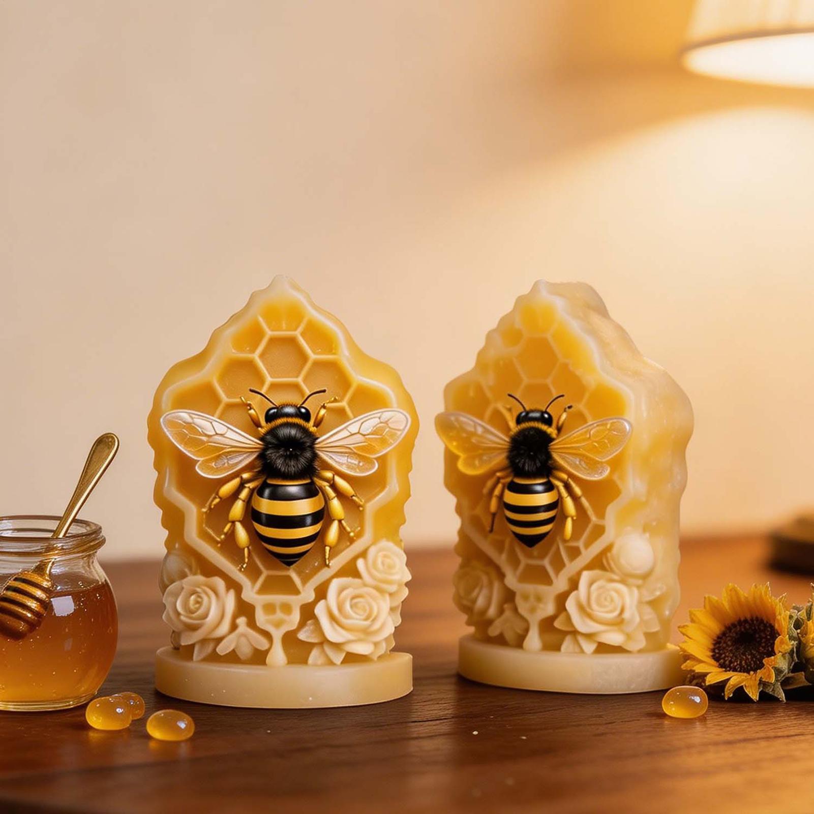 قالب سيليكون على شكل خلية نحل  - مراجعة Candle Supplies Beeswax وسعره