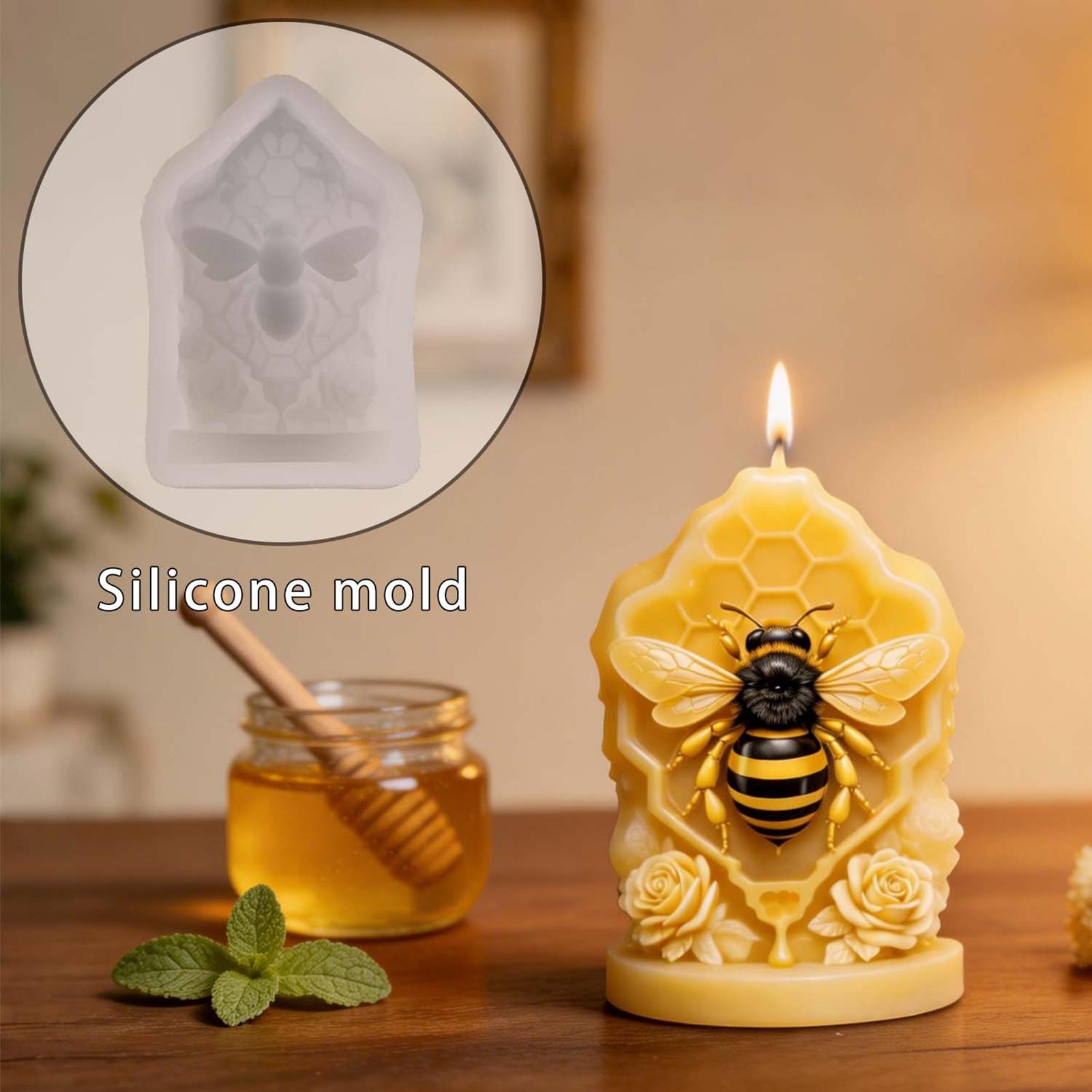 قالب سيليكون على شكل خلية نحل  - مراجعة Candle Supplies Beeswax وسعره