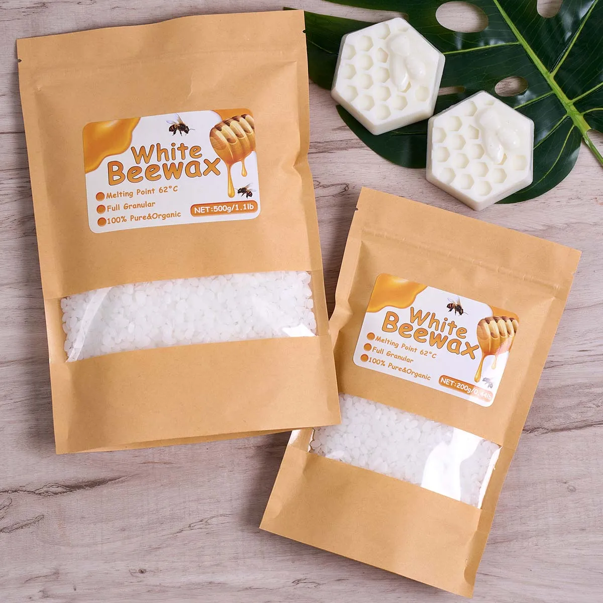 500 جرام شمع العسل الأبيض لتقو - مراجعة Candle Supplies Beeswax وسعره