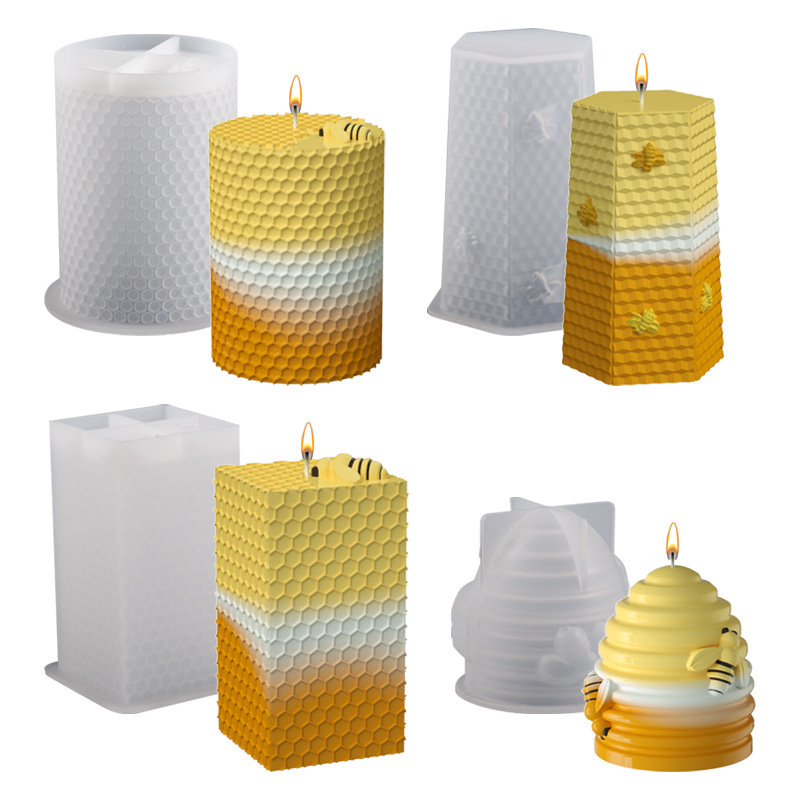 قالب شمع سيليكون للنحل ثلاثي ا - مراجعة Candle Supplies Beeswax وسعره