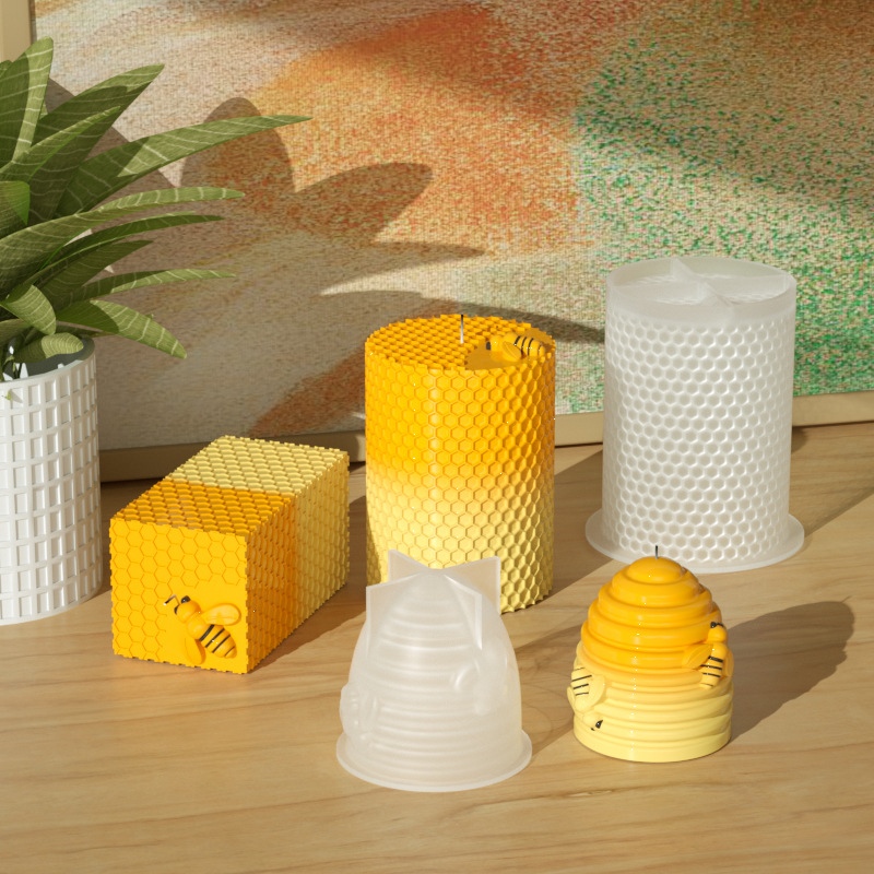 قالب شمع سيليكون للنحل ثلاثي ا - مراجعة Candle Supplies Beeswax وسعره