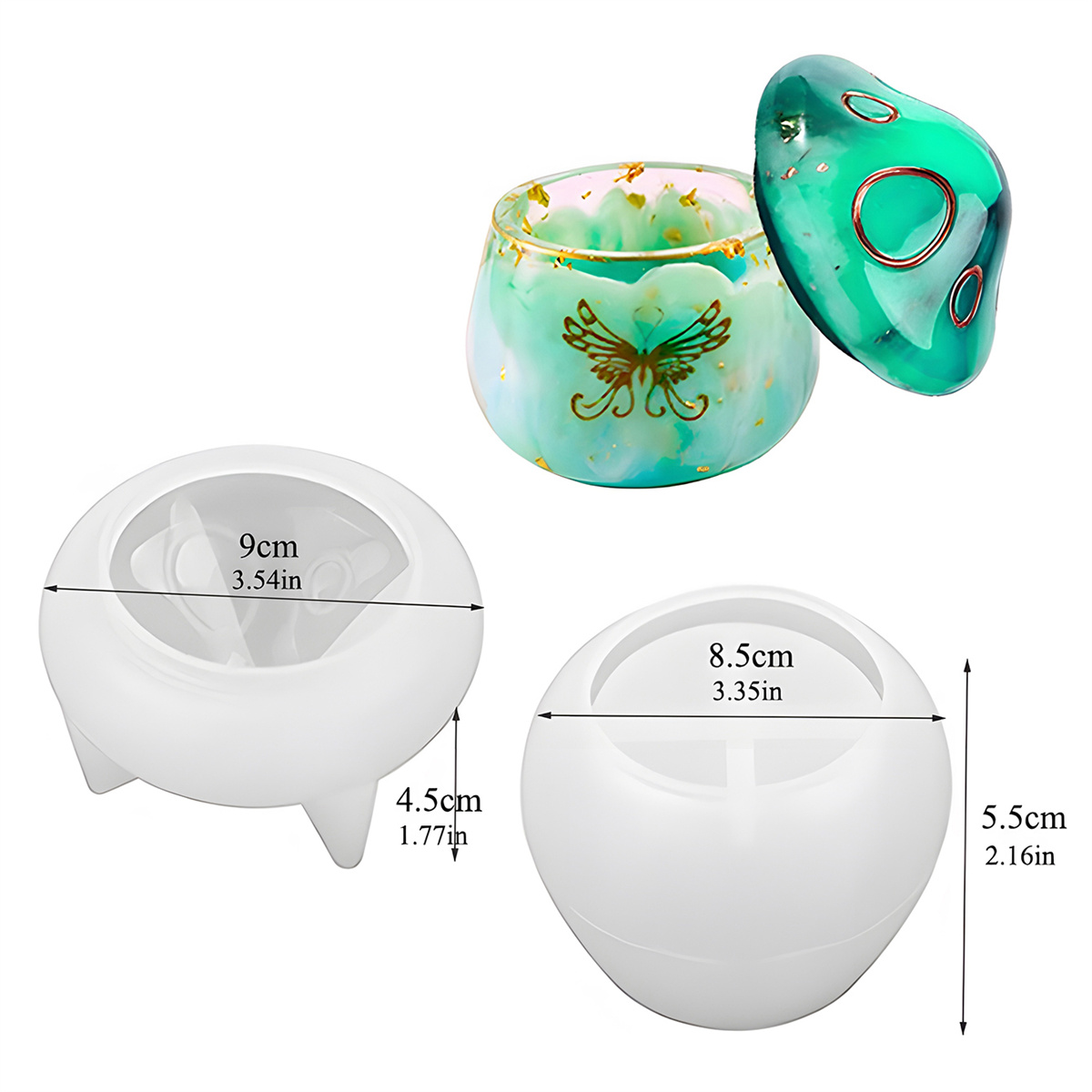 الفطر منزل مجوهرات صندوق تخزين - مراجعة Candle Supplies Jars وسعره