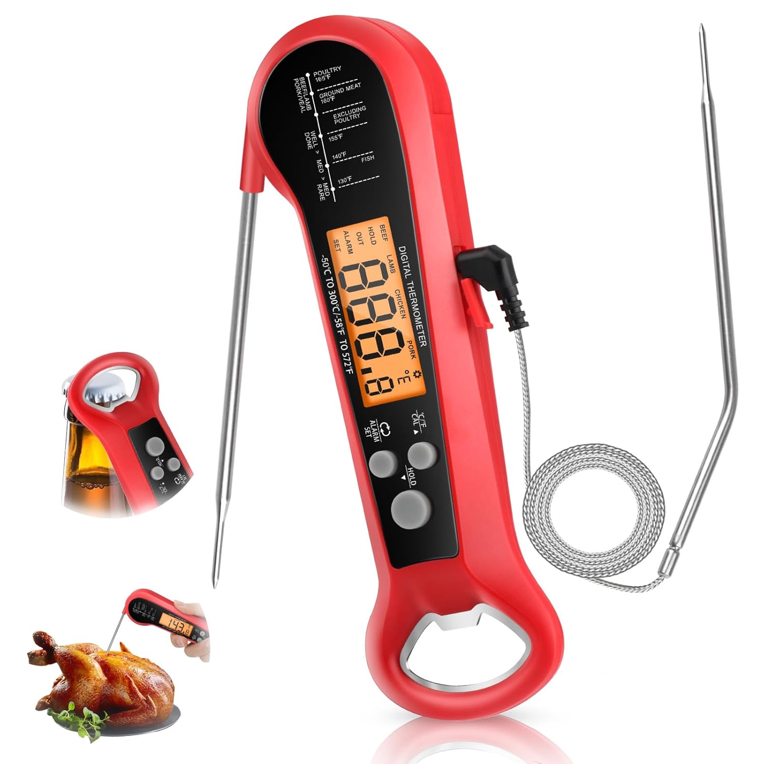 ميزان حرارة رقمي احترافي للحوم - مراجعة Digital Thermometer Probe وسعره