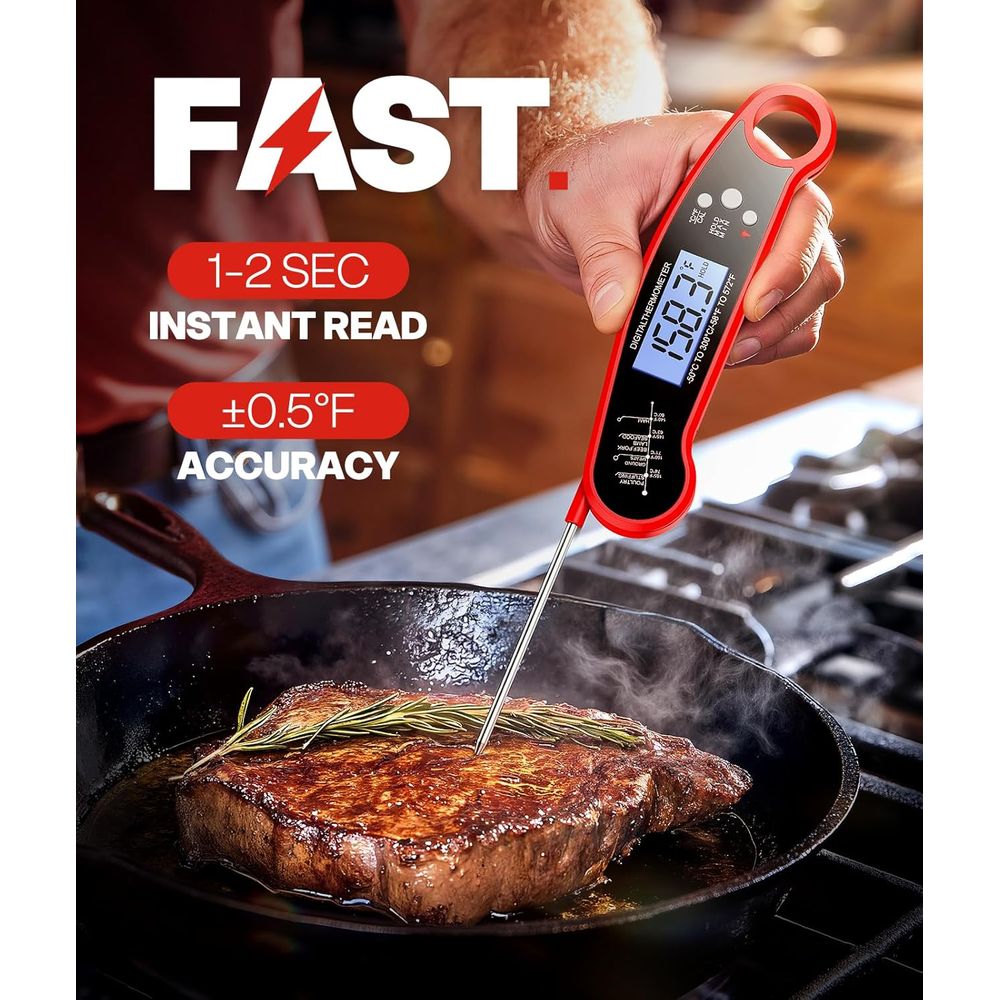 ميزان حرارة رقمي للحوم للشواء، - مراجعة Digital Thermometer Probe وسعره
